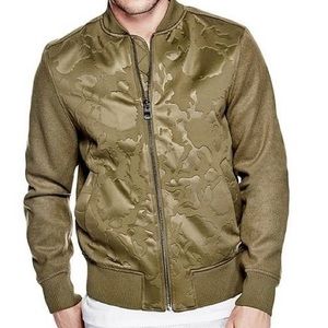 Guess Raid Embossed Camo Bomber
